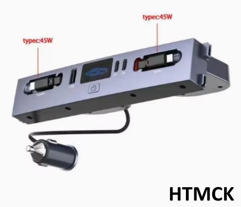 Usb Hub Type C - Multi‑Port Car Charger Hub, Dual 45W