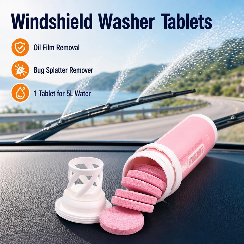 Tablet Accessories For Car - Car Windshield Cleaner Effervescent Tablets Removes