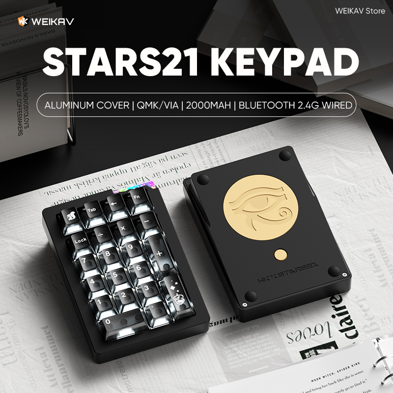 Original WEIKAV Stars21 Wirele - Bluetooth Trackpad ulasan dan harga
