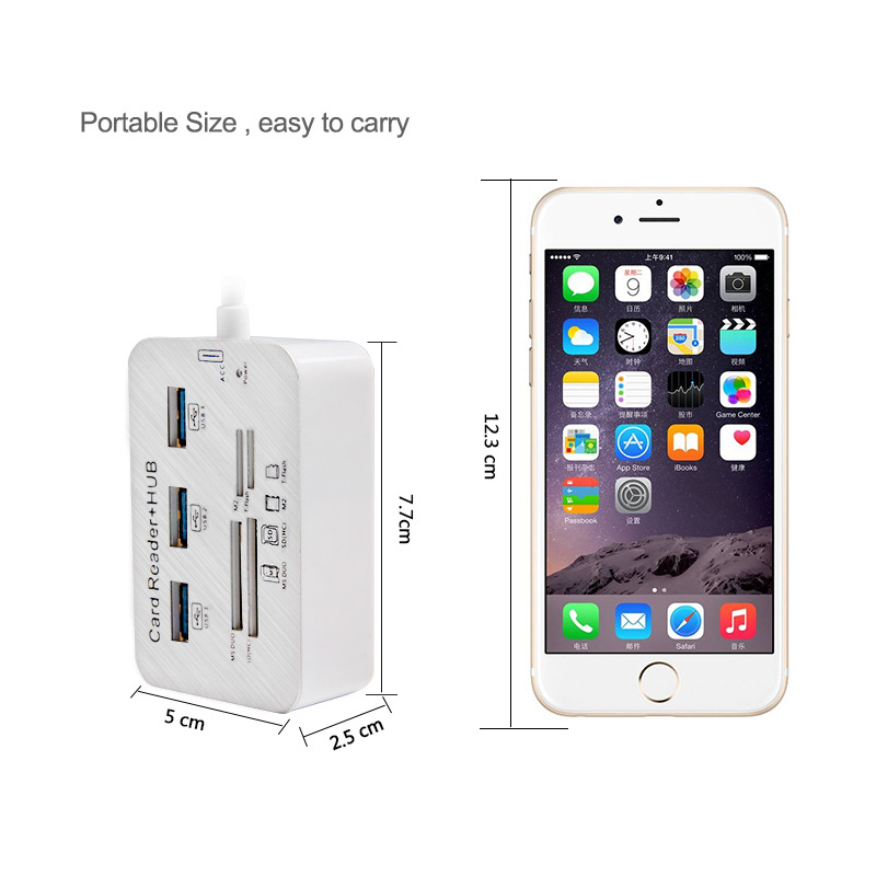 7in1 3 Ports USB TYPE C 3.0 HU - Usb Hub Type C ulasan dan harga