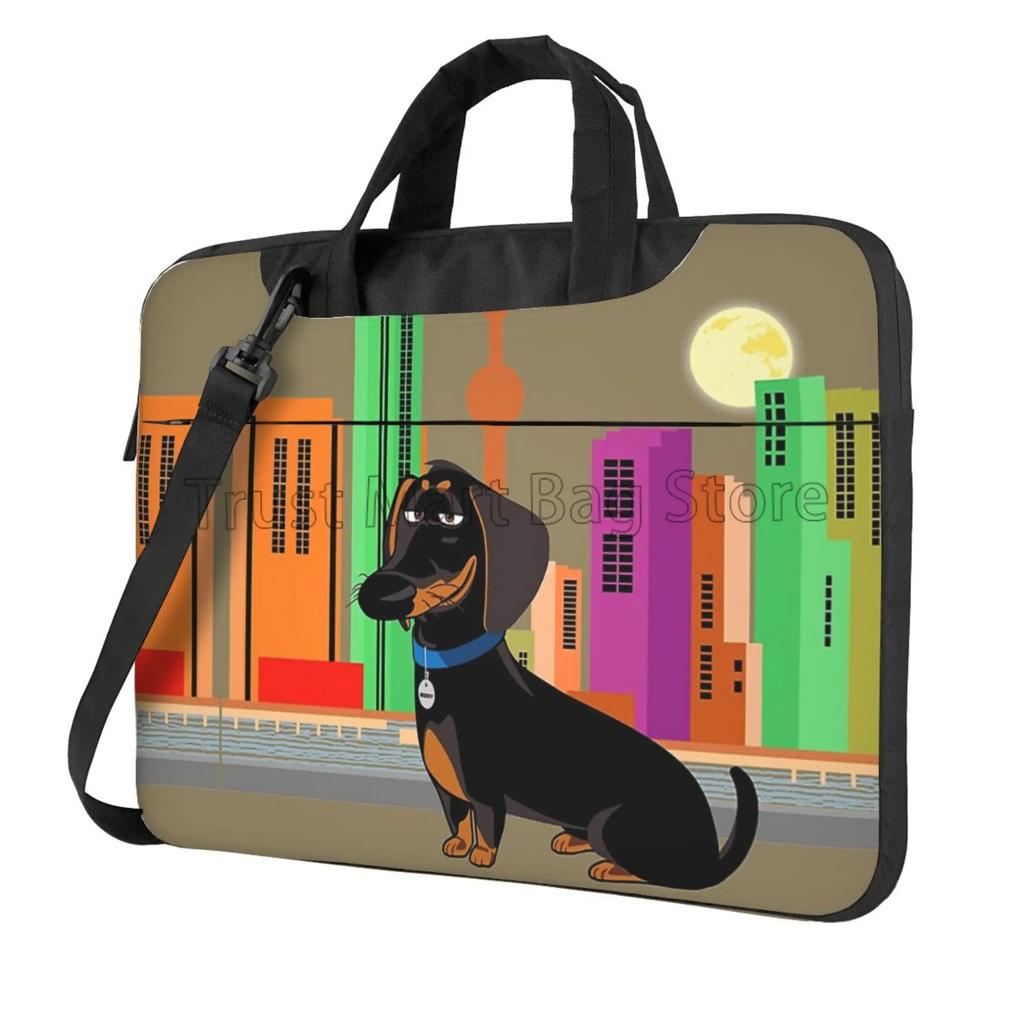 Cute Dachshund Print Laptop Ca - Tablet Accessories Bag ulasan dan harga