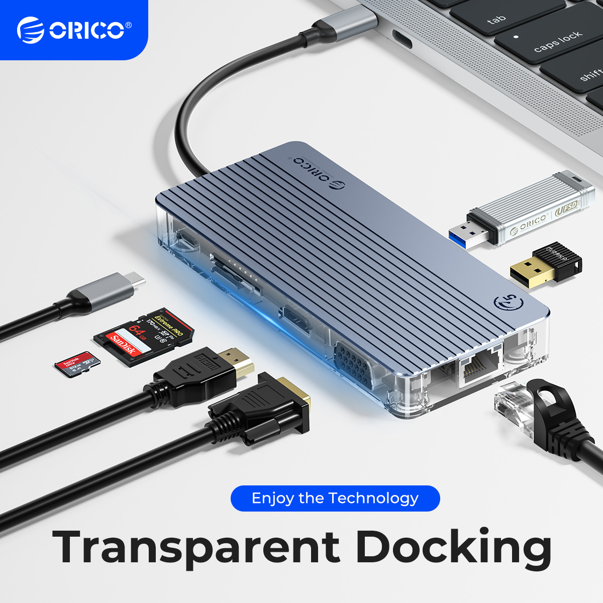 Orico WB USB Hub Type C to Mul - Usb Hub Type C ulasan dan harga