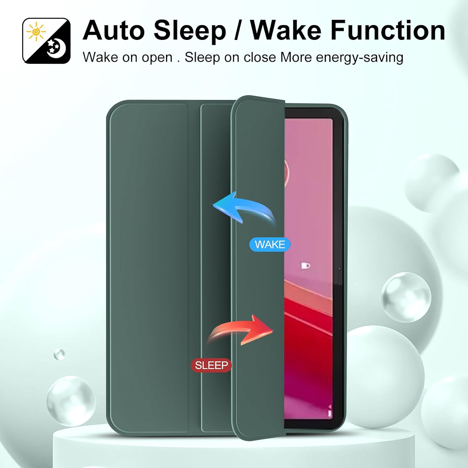 Tri-fold Flip Case For Lenovo  - Lenovo Tablet M11 Accessories ulasan dan harga