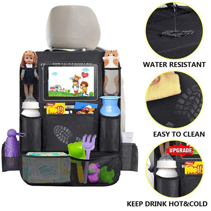 1pc Car Backseat Organizer wit - Tablet Accessories Bag ulasan dan harga