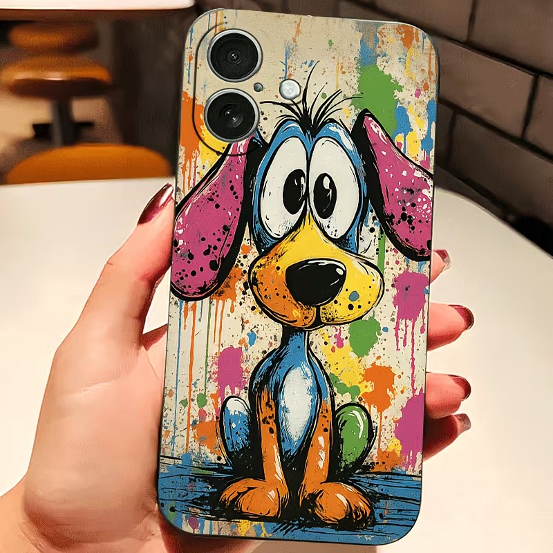 Graffiti Colored Puppy TPU Pho - Apple Iphone 16 ulasan dan harga