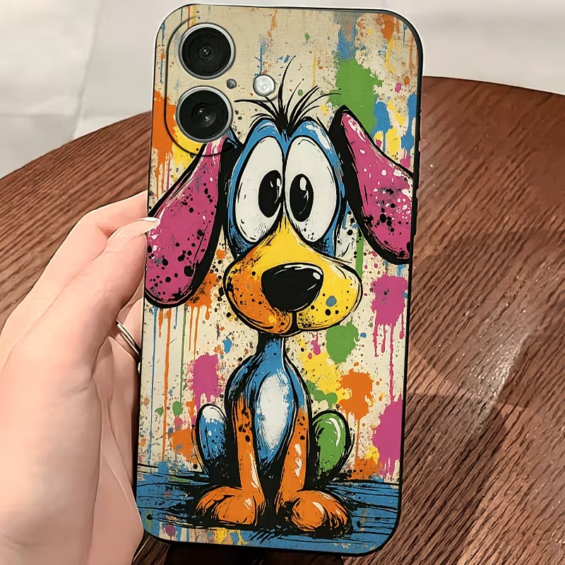 Graffiti Colored Puppy TPU Pho - Apple Iphone 16 ulasan dan harga