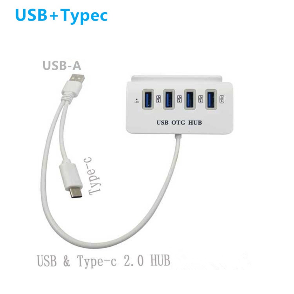 OTG Hub USB OTG HUB USB2.0 4 i - Usb Hub Type C ulasan dan harga