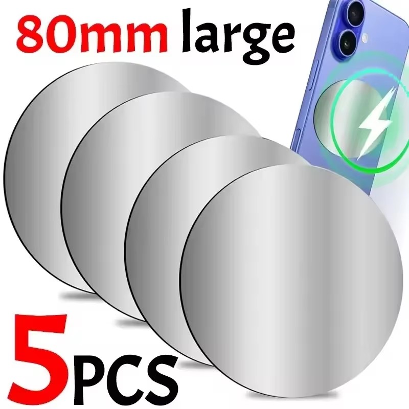 1-5PCS 8CM Magnetic Metal Plat - Tablet Accessories For Car ulasan dan harga