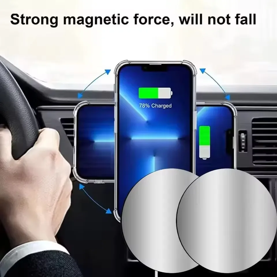 1-5PCS 8CM Magnetic Metal Plat - Tablet Accessories For Car ulasan dan harga