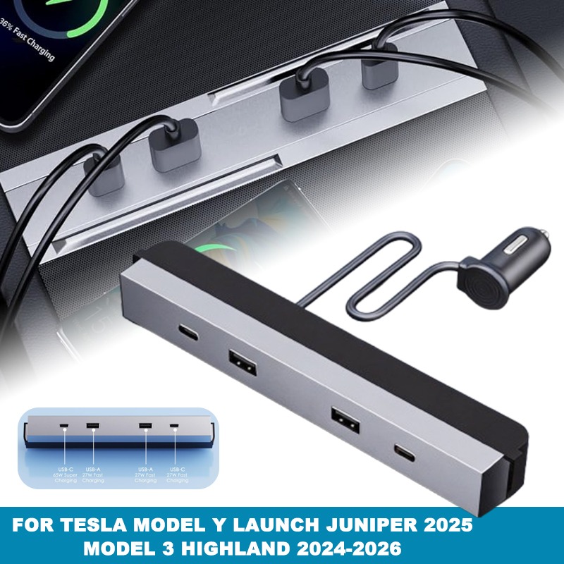 Center Console Car Adapter Mul - Usb Hub Type C ulasan dan harga