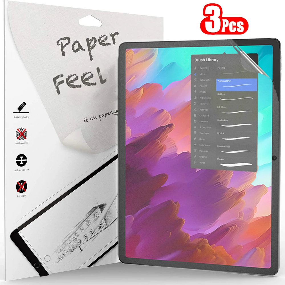 3Pcs Like Paper Feel Screen Pr - Lenovo Tablet M11 Accessories ulasan dan harga