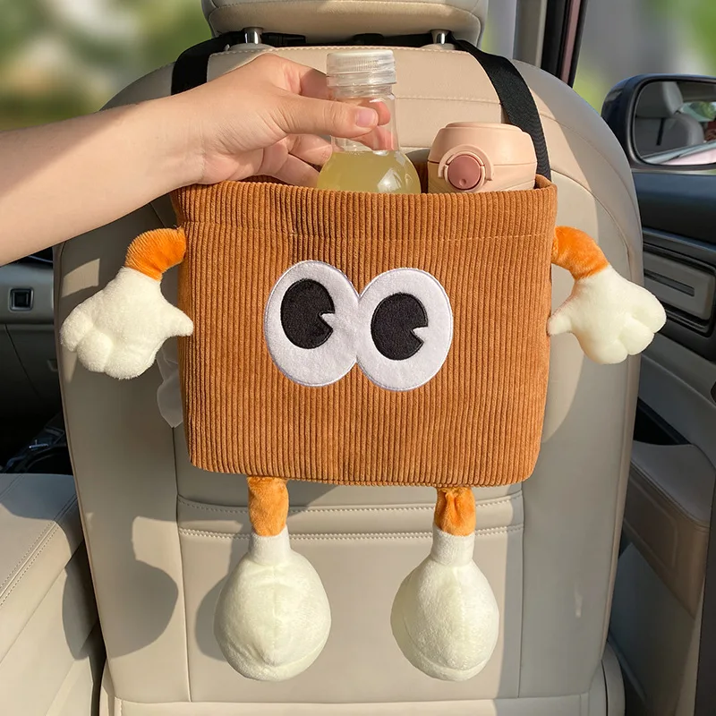 Car Trash Can Bin Cartoon Eye  - Tablet Accessories For Car ulasan dan harga