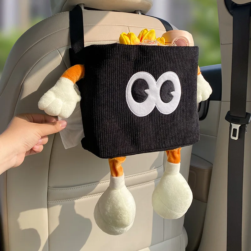 Car Trash Can Bin Cartoon Eye  - Tablet Accessories For Car ulasan dan harga