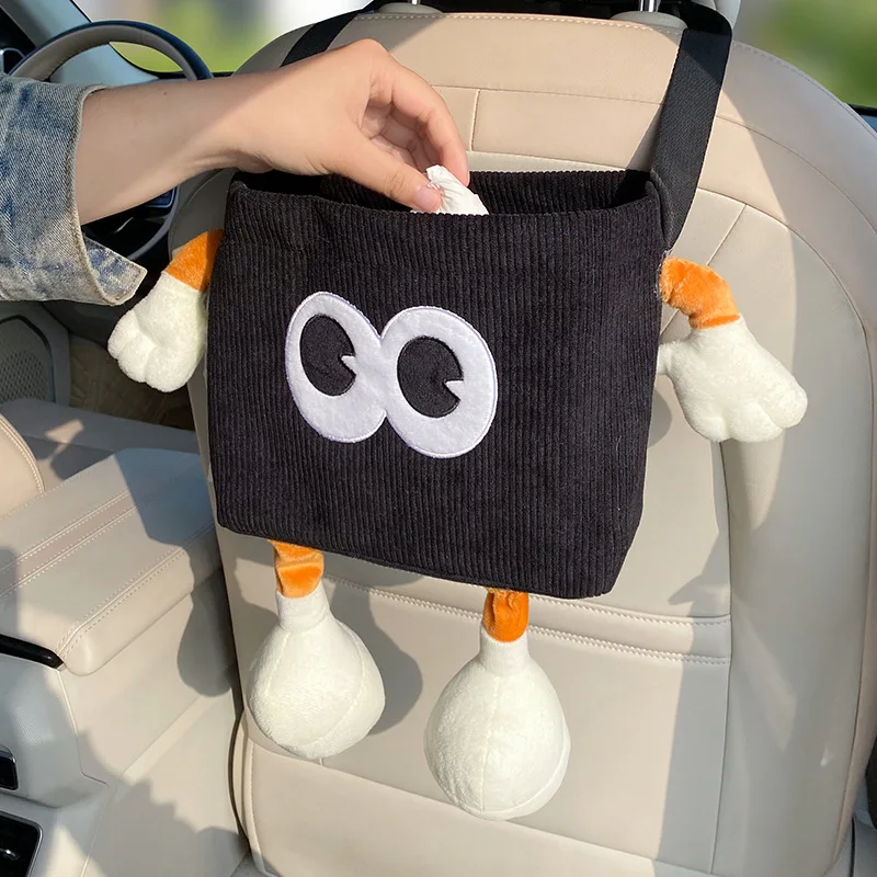 Car Trash Can Bin Cartoon Eye  - Tablet Accessories For Car ulasan dan harga