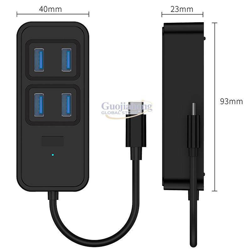 Cross-border USB3.0 hub, USB i - Usb Hub Type C ulasan dan harga
