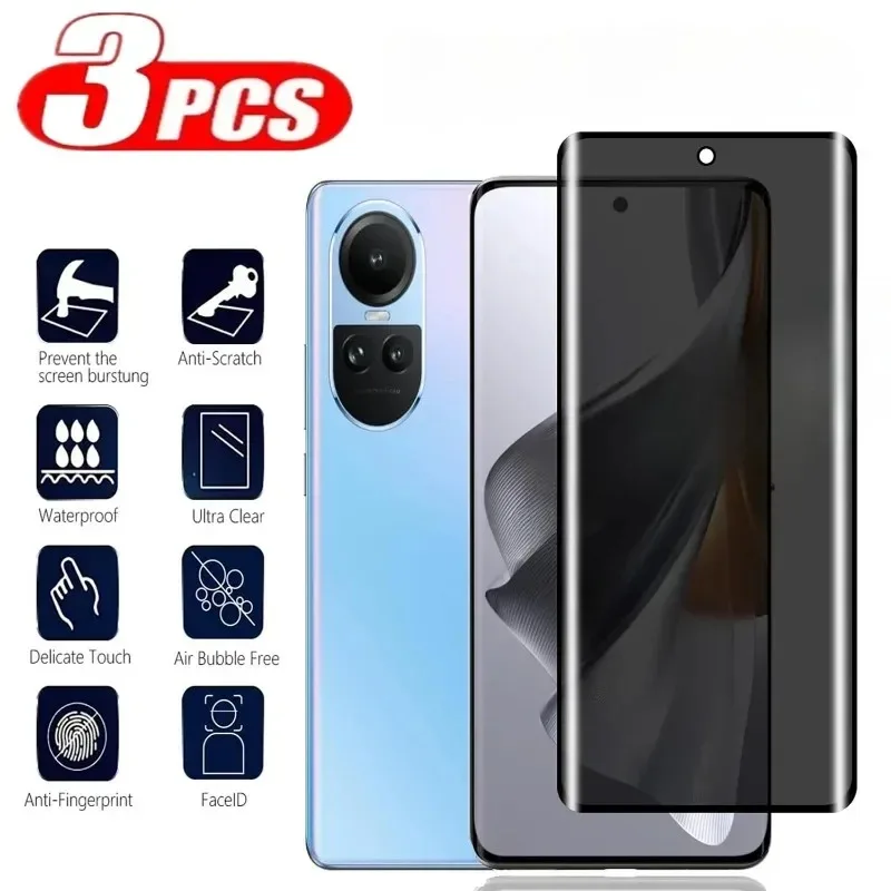 3Pcs 3D Screen Protector Priva - Oppo Reno 12 ulasan dan harga