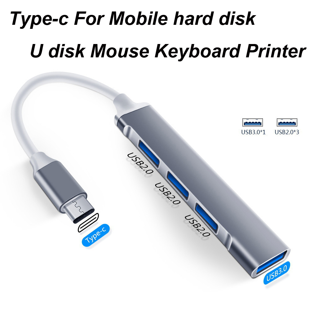 USB 3.0 TYPE-C 3.1 4 Port USB  - Usb Hub Type C ulasan dan harga
