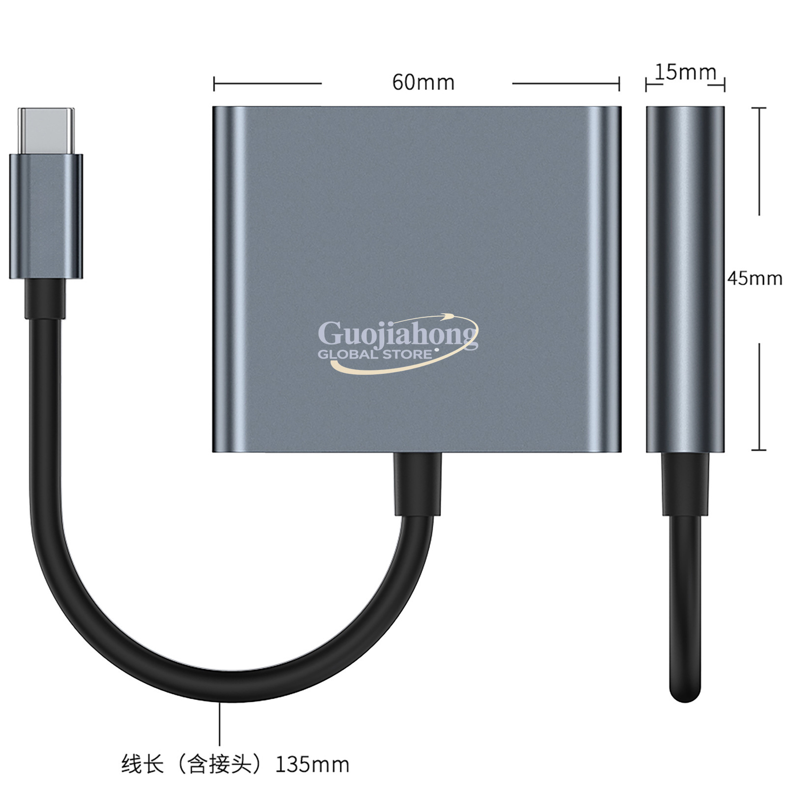 Cross-border usb-c to hd three - Usb Hub Type C ulasan dan harga