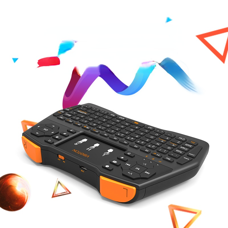 2.4G Tricolor Backlight Wirele - Bluetooth Trackpad ulasan dan harga