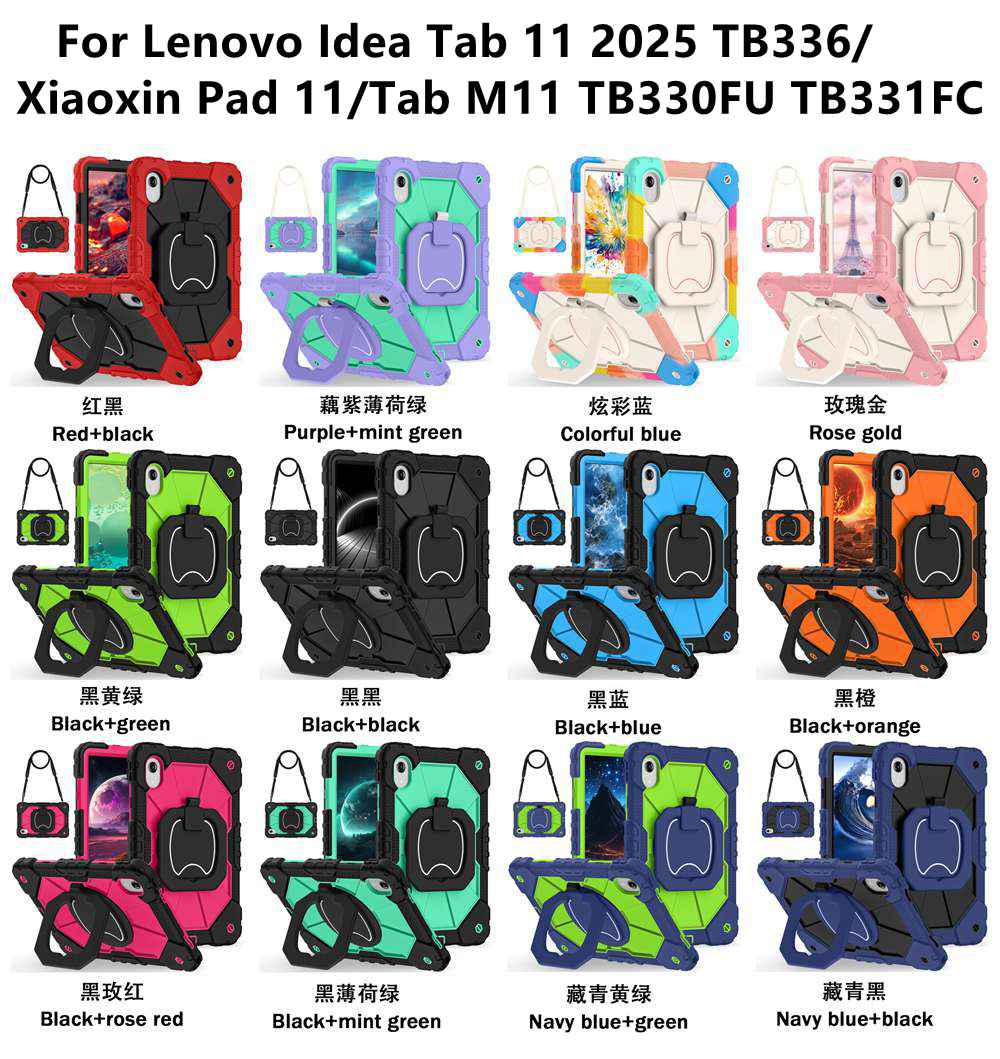 360° Rotating Rugged Case For  - Lenovo Tablet M11 Accessories ulasan dan harga